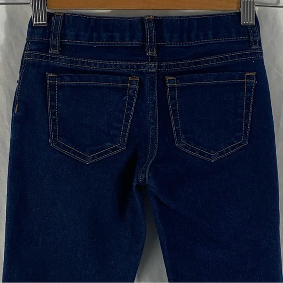 The Children’s Place Girl Skinny Dark Blue Jeans Waist Adjustable Band Size 6 - Picture 12 of 16